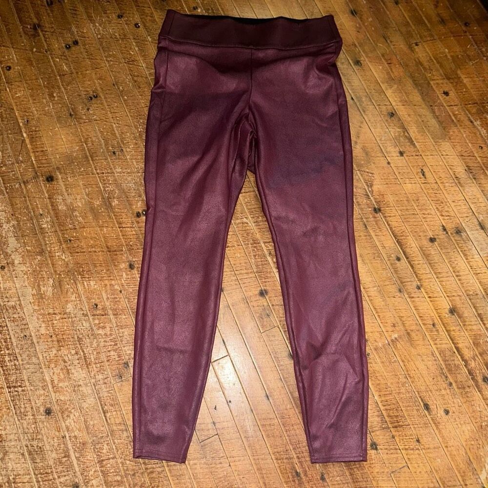 Lane Bryant stretchy shimmery burgundy pull on 14/16 pants